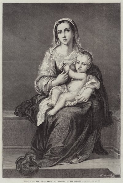 Mary with the Child Jesus by Bartolomé Esteban Murillo